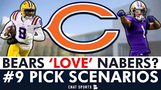 Chicago Bears TRADING UP For Malik Nabers? Rome Odunze Draft Visit? NFL Draft #9 Pick Scenarios?