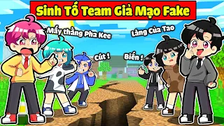 HIHA TỨC GIẬN KHI SINH TỐ TEAM GIẢ MẠO XÂM CHIẾM LÀNG TRONG MINECRAFT*HIHA SINH TỐ PHAKE🤣😞