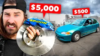 We Put $5000 Brakes on our $500 Civic