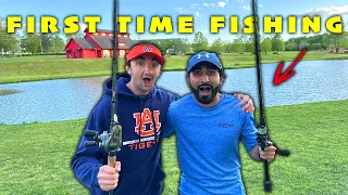 I Taught Best Friend How To Fish!