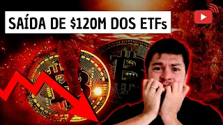 ETFs de BTC registram SAÍDA de 120 Milhões de dólares no pós Halving #halving #halving #crypto #btc