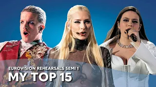 Eurovision Rehearsals Semi-final 1 - My Top 15