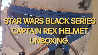 STAR WARS BLACK SERIES CAPTAIN REX HELMET UNBOXING!