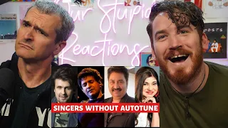 90's Singers Without Autotune  || KK, Sonu Nigam, Kumar Sanu REACTION!!