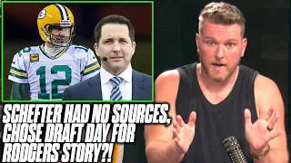 Pat McAfee Reacts To Adam Schefter's Real Story Behind Rodgers/Packers Story