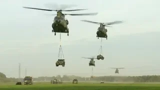 Dutch CH-47 Chinooks Sling Load Training