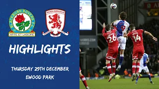 Highlights: Blackburn Rovers v Middlesbrough