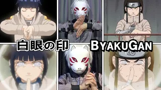 Naruto Shippuden Hand seals signs / Neji Hyuga / Hinata Hyuga / White Eye "Byakugan"