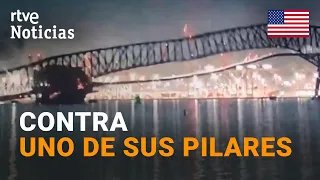 PUENTE BALTIMORE: COLAPSA por el CHOQUE DE UN CARGUERO |RTVE Noticias