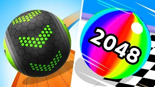 TIKTOK GAMEPLAY VIDEO 2024 - SATISFYING MOBILE GAME MAX LEVELS: BALL RUN 2048 VS GOING BALLS