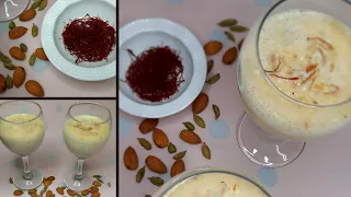 Winter/Ramadan Special Kesar badam Milk| How to make saffron Almond Milk at Home@FlavoursbyMehreen