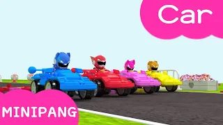 Learn colors with Miniforce | car | cars | Color car | slide | Color play | Mini-Pang TV 3D Play