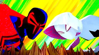 Spider-Gwen e Spider-Man 2099 VS Avvoltoio Steampunk | Spider-Man: Across the Spider-Verse