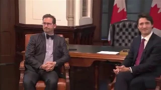 Yves-François Blanchet rencontre Justin Trudeau à Ottawa