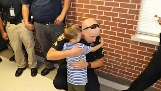 Fallen Officer's Son Gets Police Escort On First Day Of School