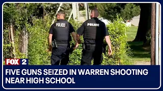 Five guns seized in Warren shooting near high school