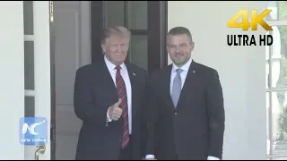 Trump hosts Slovak Prime Minister Peter Pellegrini at the White House | 4K Ultra HD