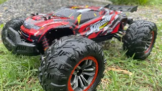 Hosim X07 brushless brand new and improved stock $150 1/10 scale basher fun run in the woods