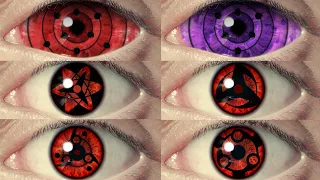 All Naruto Shippuden Real Life Anime Sharingan Eyes from Uchiha Clan Sharingan, Mangekyou, Rinnegan