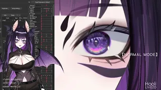 【Live2D WIP】Glitter Eye Physics - @plumberrywine【Vtuber】