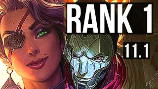 SAMIRA & Leona vs JHIN & Pantheon (ADC) | Rank 1, Rank 1 Samira, Quadra | NA Challenger | v11.1