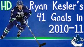 Ryan Kesler's 41 Goals in 2010-11 (HD)