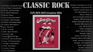 Classic Rock Songs 70s 80s Full Album 🍀 Queen, The Beatles, Nirvana, ACDC, Bon Jovi,...