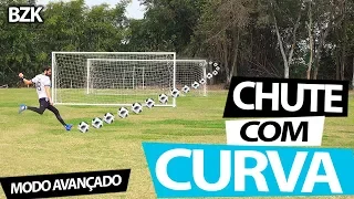 APRENDA A CHUTAR COM CURVA MODO AVANÇADO (Lances efetivos de futebol) {BZK} 4K