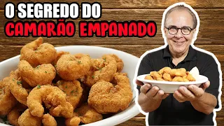 O segredo do Camarão Empanado Crocante e Sequinho do Chef Taico