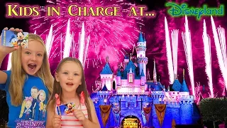 Kids in Charge at Disneyland! Dad Spends $6000! Parents Can't Say No for 24 Hours!!! (FIREWORKS)