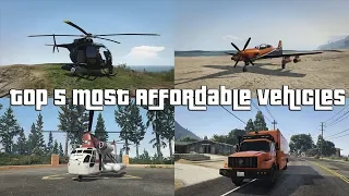 GTA Online Top 5 Most Affordable Vehicles