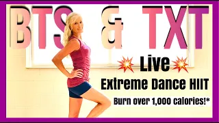 BTS & TXT Extreme Dance HIIT | Burn OVER 1000 Calories!!*