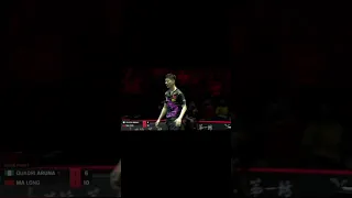 CRAZY TABLE TENNIS RALLY BY MA LONG and ARUNA! #shorts #tabletennis #malong #2023