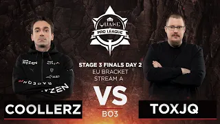 Coollerz vs Toxjq - Quake Pro League - Stage 3 Finals Day 2 - EU bracket, Stream A