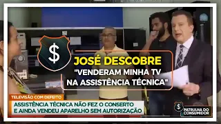 JOSÉ DESCOBRE - "VENDERAM MINHA TV NA ASSISTÊNCIA TÉCNICA"