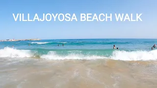 4K - Villajoyosa - Beach Walk - Spain - 4K