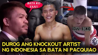 KINATATAKOTAN AT KNOCKOUT ARTIST NG INDONESIA, DUROG SA BATA NI PACQUIAO BANSANG CHINA GINULAT!!