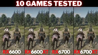 RX 6600 vs. RX 6600 XT vs. RX 6700 10GB vs. RX 6700 XT | 10 Game Test @ 1080p + 1440p