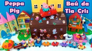 Peppa Pig no baú da Tia Cris número 1! Quem está no baú da tia Cris hoje? #peppapig  #brinquedos