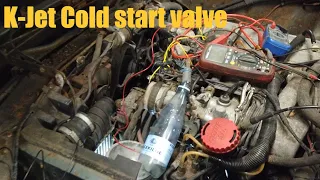 Saab 900 | K-jet cold start valve malfunction.