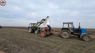 Сортируем прошлогоднюю селитру. Подкармливаем пшеницу. Транспортное на сеялку СЗ 5.4 почти готово!