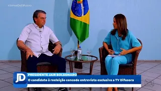 Presidente Jair Bolsonaro: O candidato à reeleição concede entrevista exclusiva a TV Difusora.