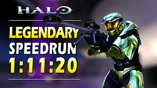 Halo: CE Done in 1:11:20 - Legendary Speedrun