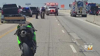Driver Shoots, Kills Armed Motorcyclist Who Came Towards Him On I-35, Fort Worth Police Say
