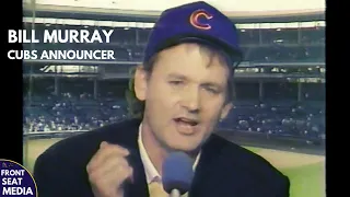 Bill Murray fills in for Harry Caray as Cubs Color Commentator with Steve Stone - April 17, 1987