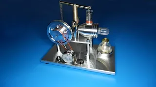 Stirling Engine Kit Hot Air Engine Motor Model Educational Toy Electricity Generator