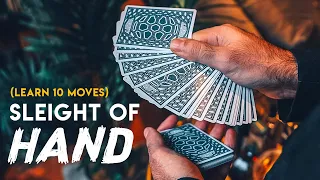 Learn 10 Sleight-Of-Hand Card Moves in Slow Motion (Magic Tutorial)