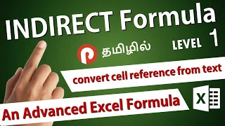 INDIRECT - Advanced Excel Formula in Tamil - Level 1- Convert Text into Proper Cell Reference