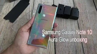 Samsung Galaxy Note 10 Aura Glow unboxing