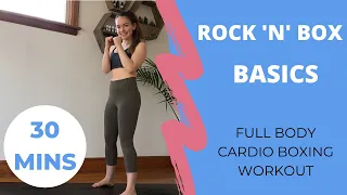 30 MIN ROCK'N'BOX BASICS // CARDIO BOXING FULL BODY WORKOUT